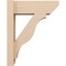 Ekena Millwork 6-in W x 16-in D x 20-in H Funston Slat Rough Cedar Woodgrain TimberThane Outlooker, Primed Tan OUTUR060X16X20FST24RCPR - alternate 6